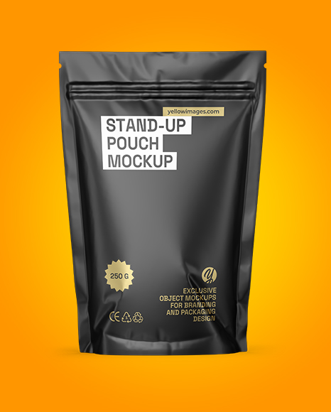 Matte Stand-up Pouch Mockup