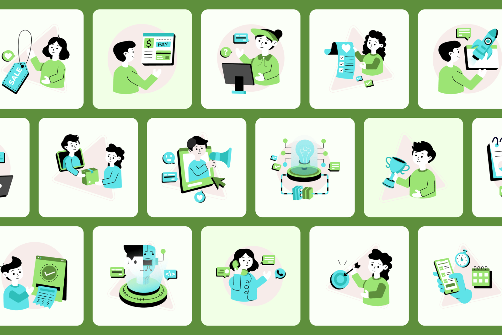 Business Ecosystem Illustrations