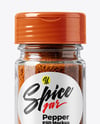 Glass Jar with Chili Powder Mockup