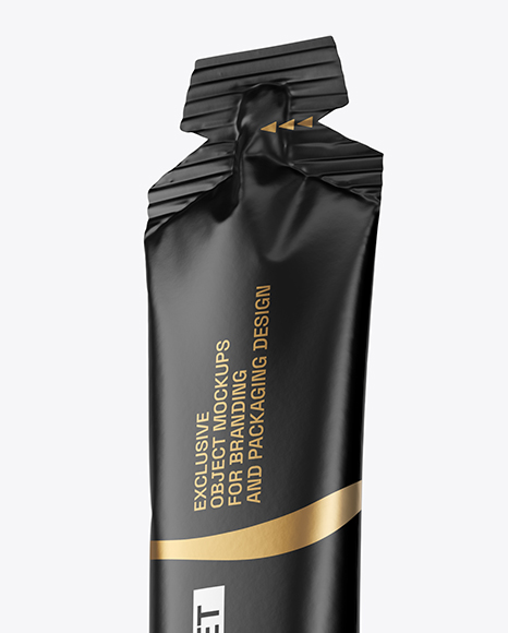 Matte Stick Sachet Mockup
