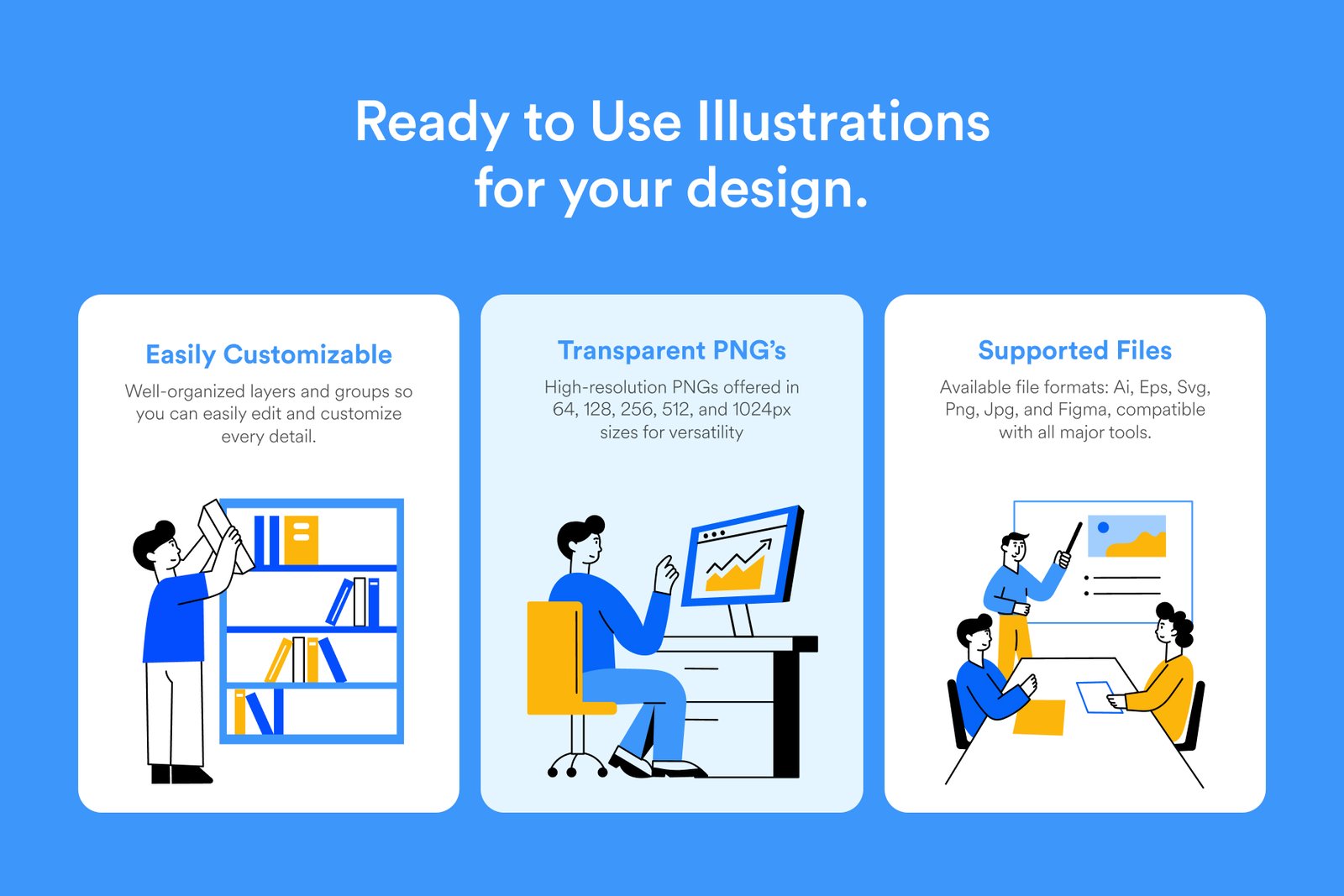 Workplace Illustrations Art Set