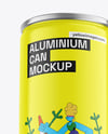 Glossy Aluminium Can Mockup