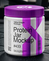 Protein Jar Mockup