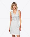 Woman Wearing Dress Mockup