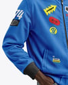 Black Man Wearing Bomber Jacket and Jeans Mockup
