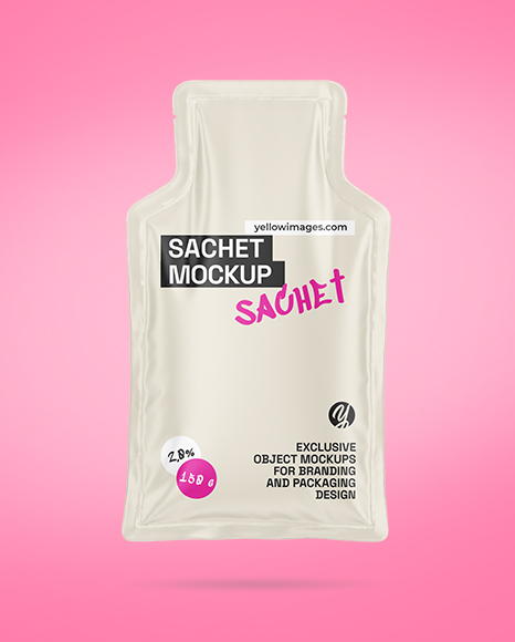 Matte Sachet Mockup