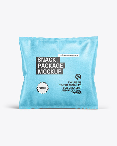 Kraft Paper Snack Package Mockup