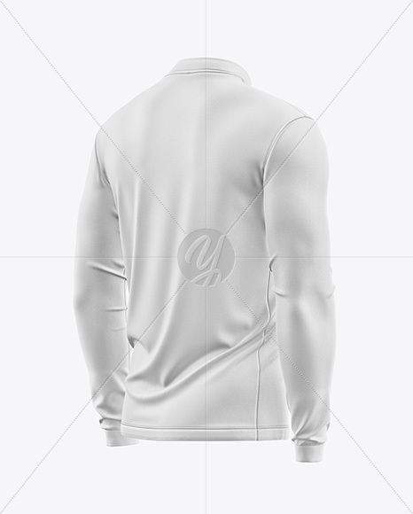 Jersey Mockup - Back Half Side View