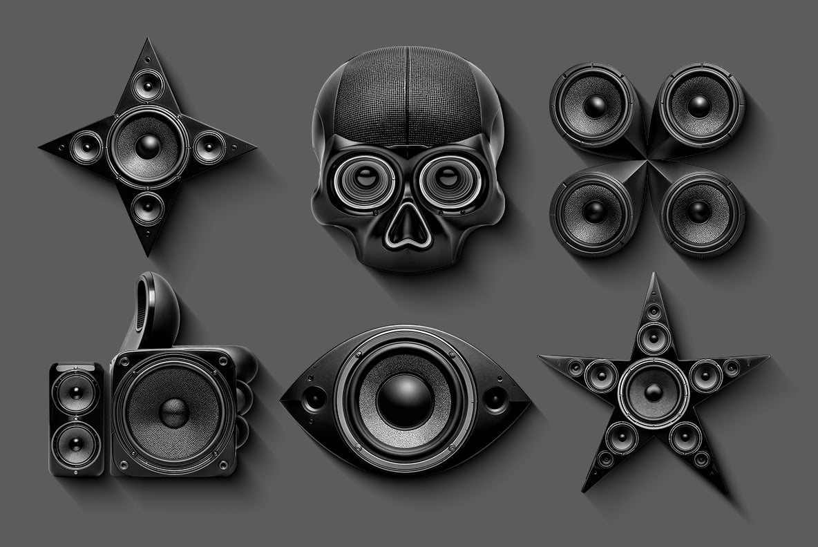 Sound Speakers Font