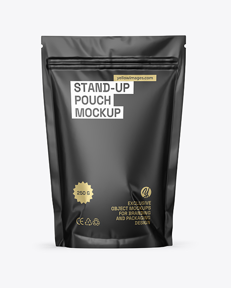 Matte Stand-up Pouch Mockup