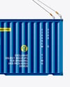 Shipping Container with Slings Mockup