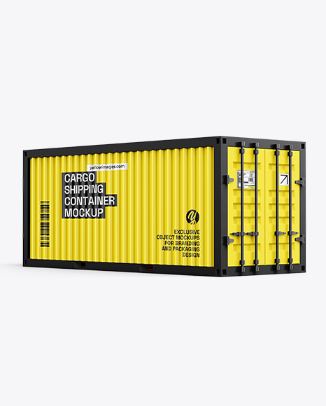 Cargo Shipping Container Mockup