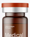 Frosted Amber Glass Medical Ampoule Mockup