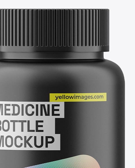 Matte Medicine Pill Bottle Mockup