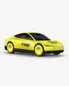Electric RoboCab Mockup - Half Side View