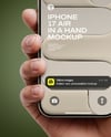 iPhone 17 Air Light Gold in a Hand Mockup