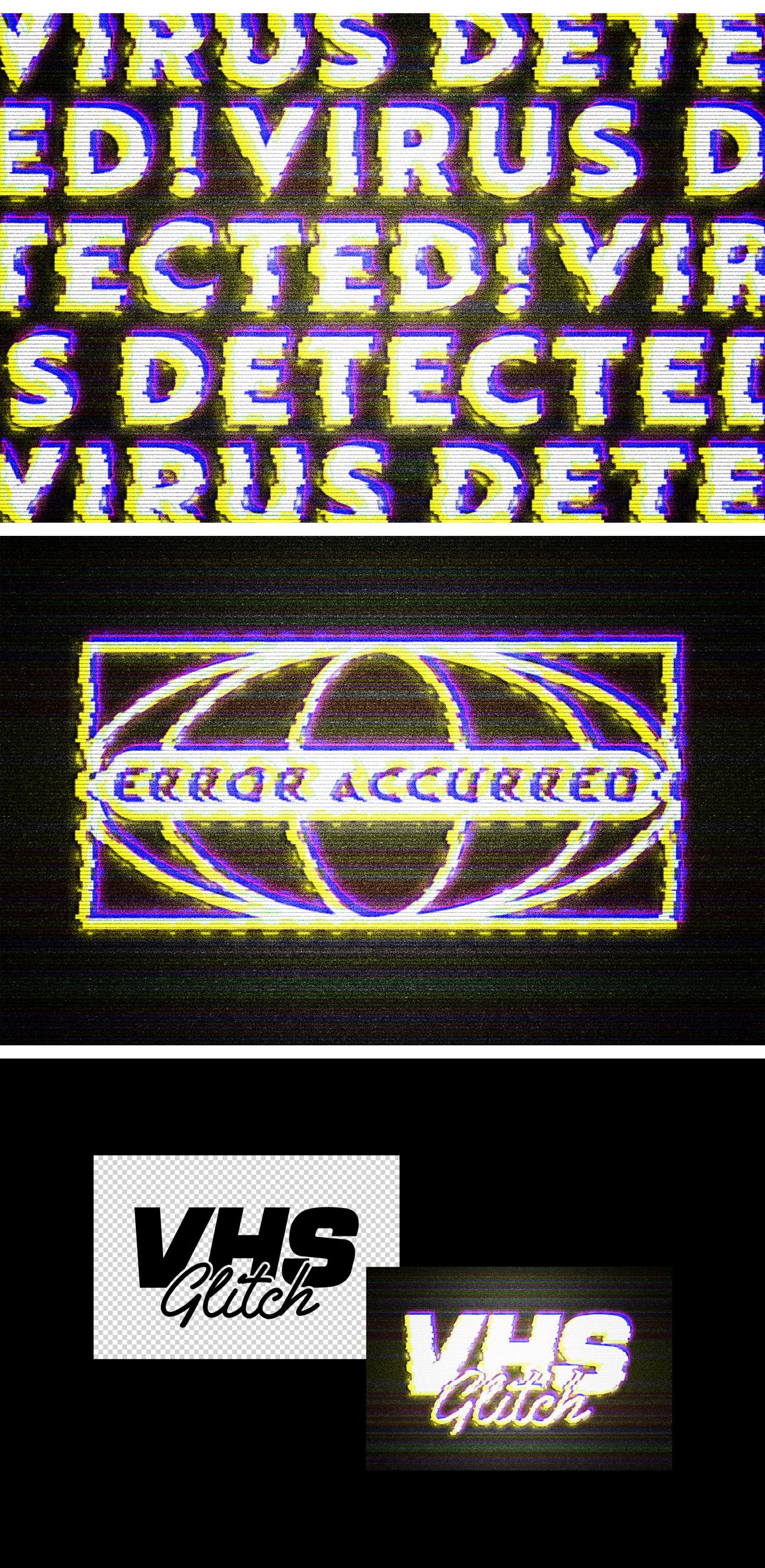 VHS Error Glitch Effect