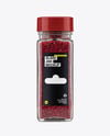 Square Glass Jar with Sumac Spice Mockup