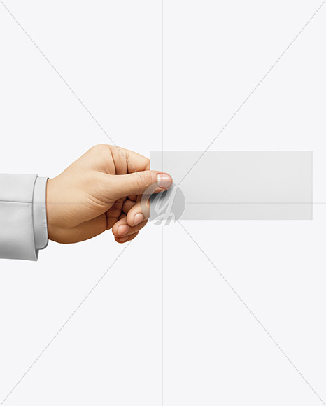 One Banknote in a Hand Mockup