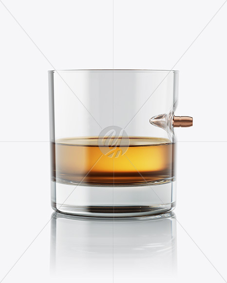 Bullet Whiskey Glass Mockup