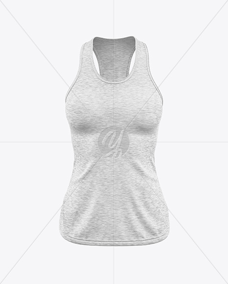 Women's Melange Tank Top Mockup