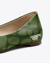 Pair of Leather Ballet Flats Mockup