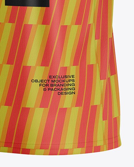 Soccer Jersey Mockup - Back Half Side View