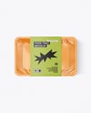Plastic Tray With Meat Azu Mockup