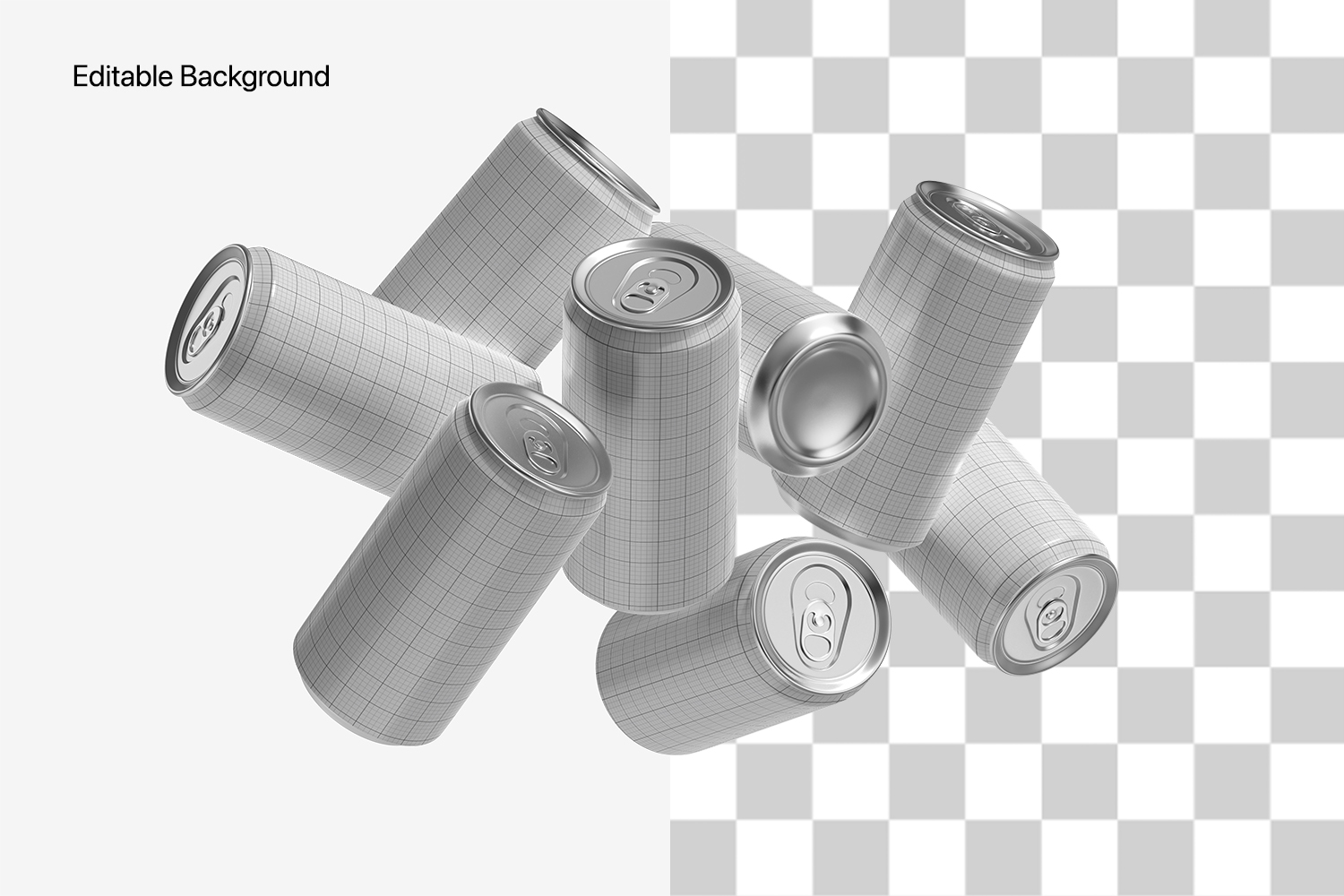 Soda Can Packaging Mockup