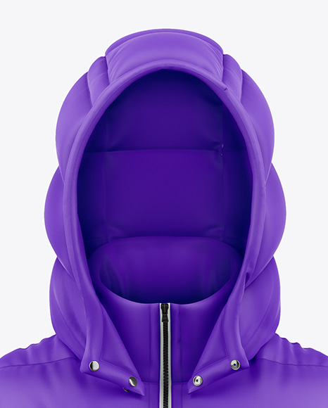 Hooded Down Vest Mockup