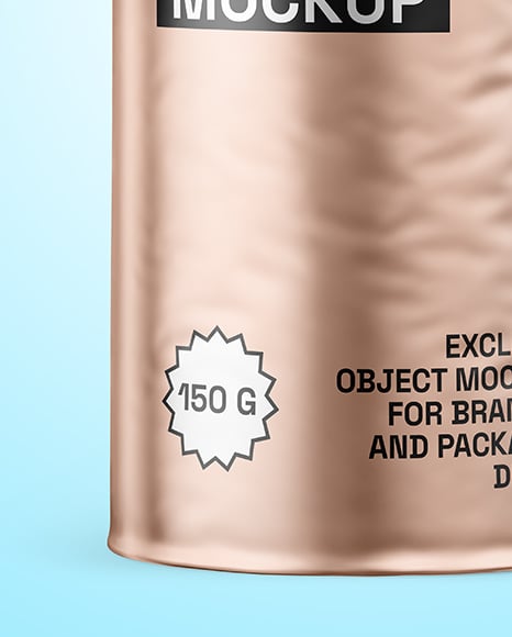 Matte Metallic Package Mockup