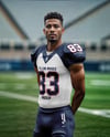 A Man Wearing a Full American Football Kit Mockup