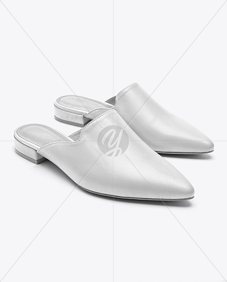Pair of Mules Shoes Mockup