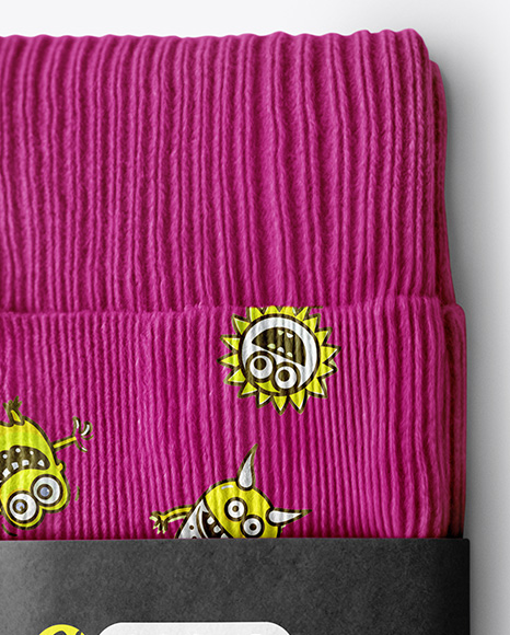 Socks with Label Mockup