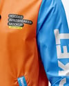 Hooded Windbreaker Jacket Mockup - Half Side View