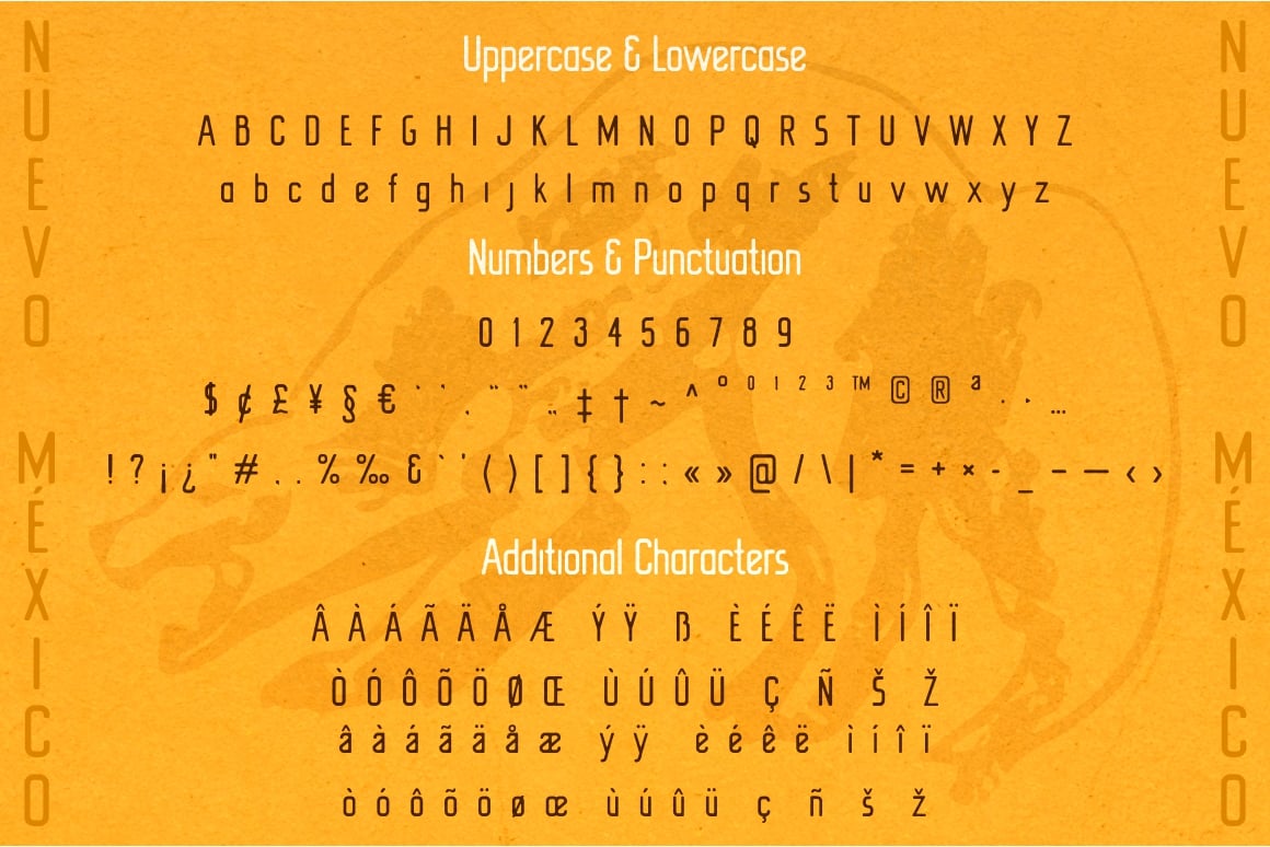 New Mexico southwestern rustic font