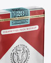 Soft Cigarette Pack Mockup - Half Side View