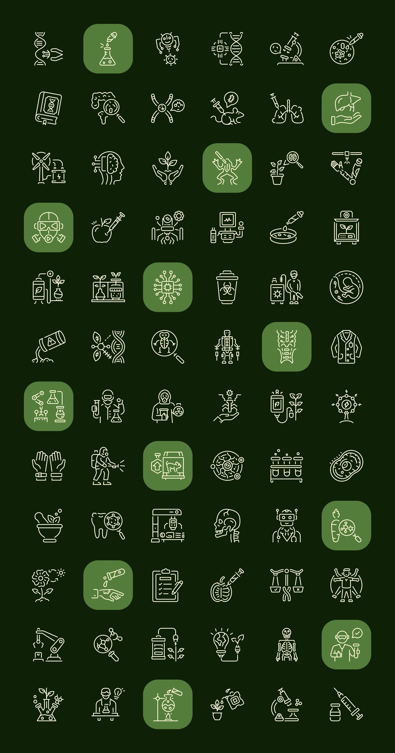 Bio Icons Art Set