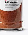 Spice Glass Jar with Smoked Paprika Mockup