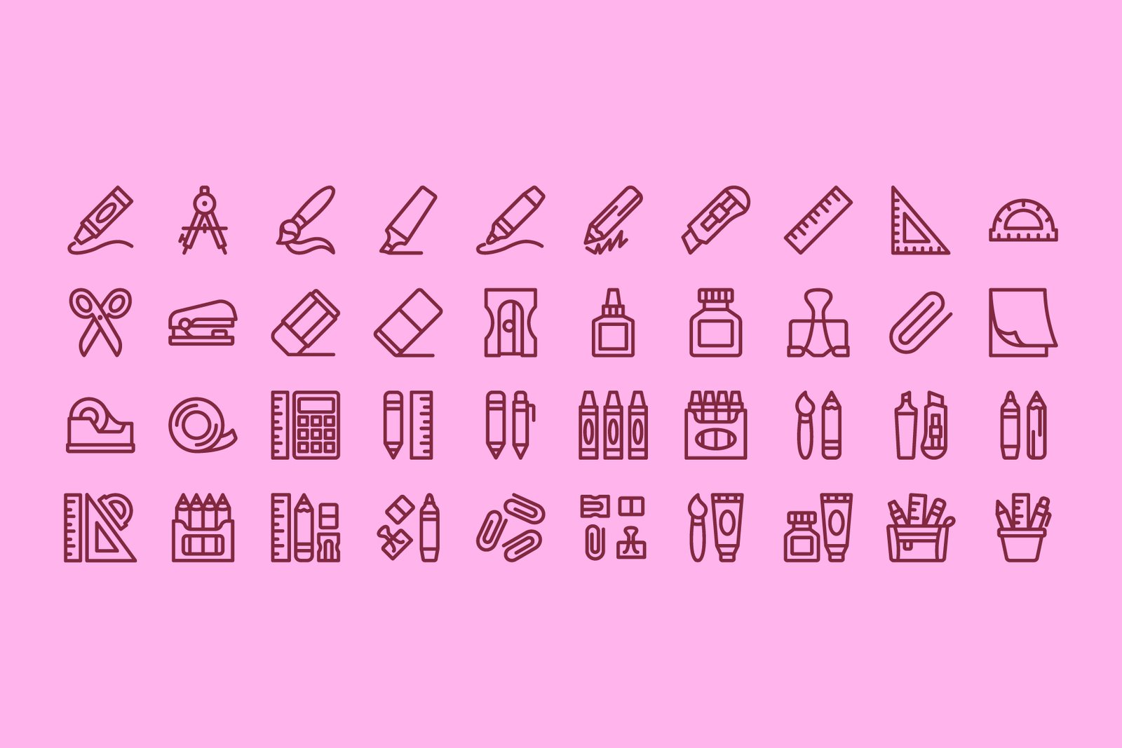 Education Line Icons