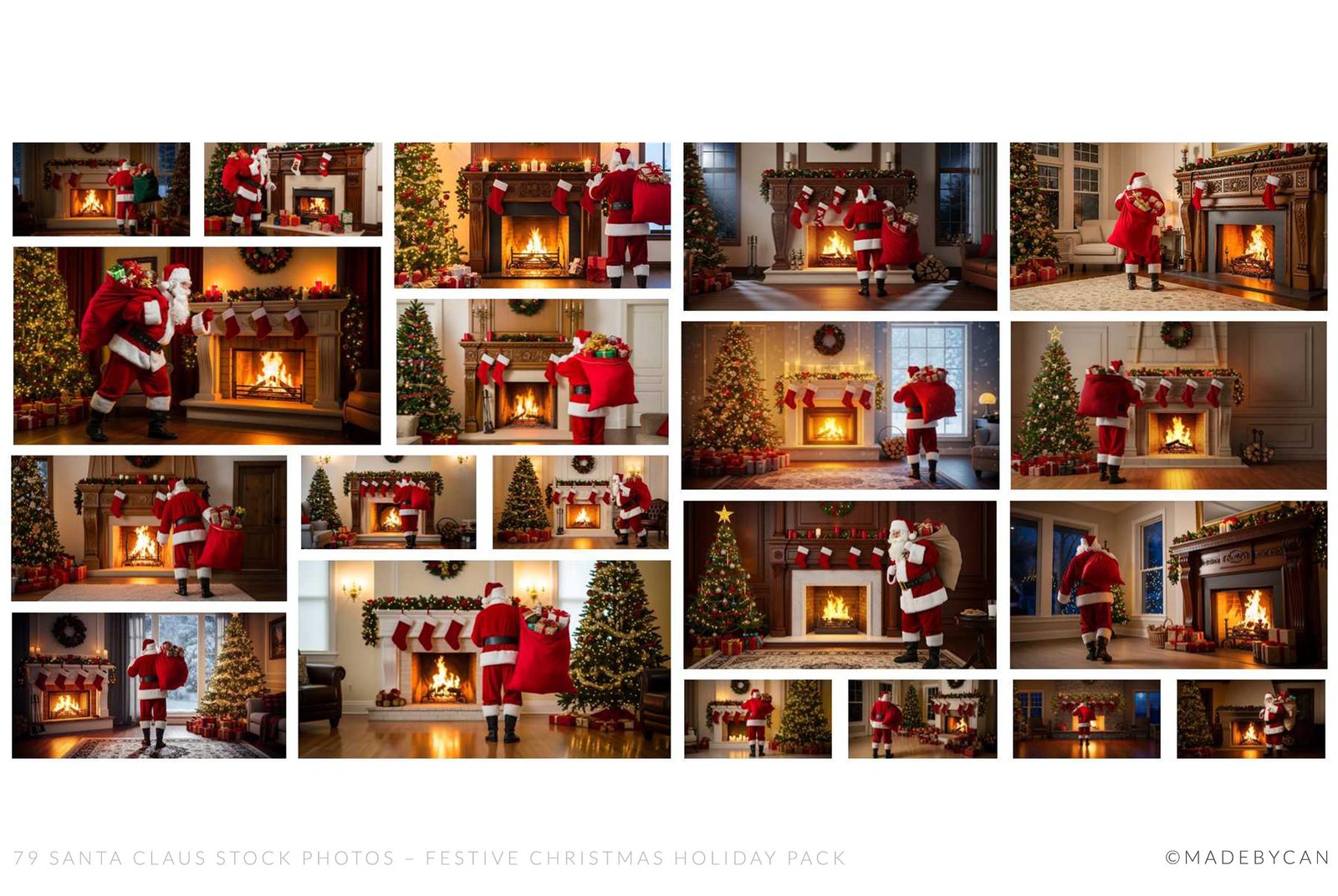 79 Santa Claus Stock Photos – Festive Christmas Holiday Pack