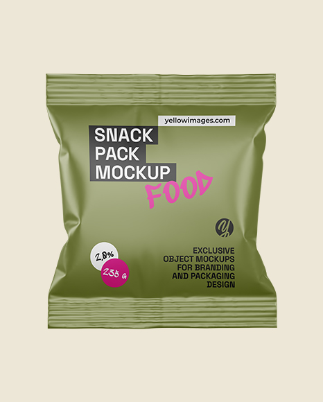 Matte Snack Pack Mockup