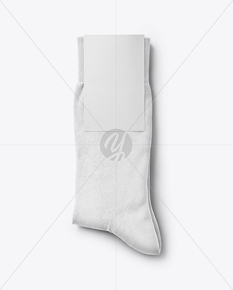 Socks with Label Mockup