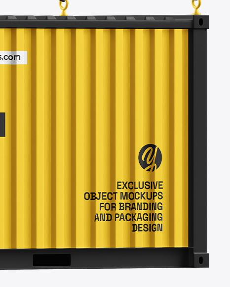 Hanging Shipping Container Mockup