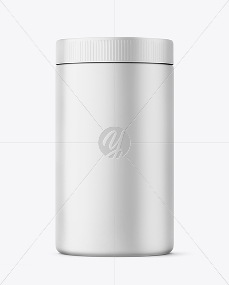 Matte Protein Jar Mockup