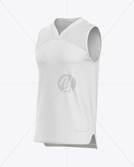 Basketball Jersey Mockup - Half Side View