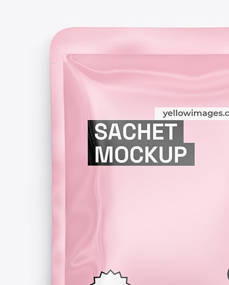 Glossy Sachet Mockup
