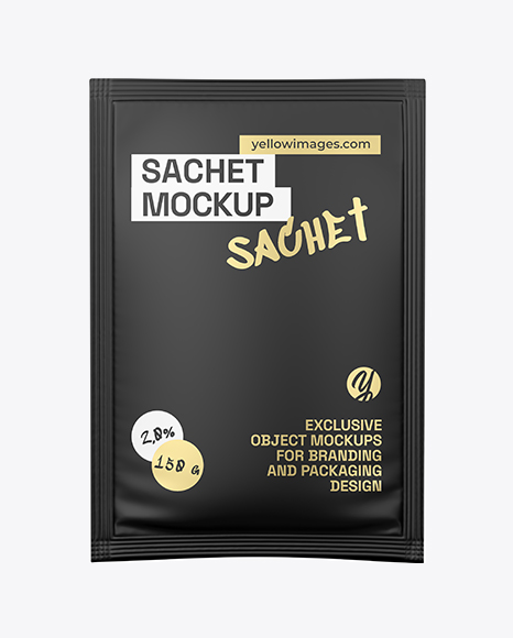 Matte Sachet Mockup