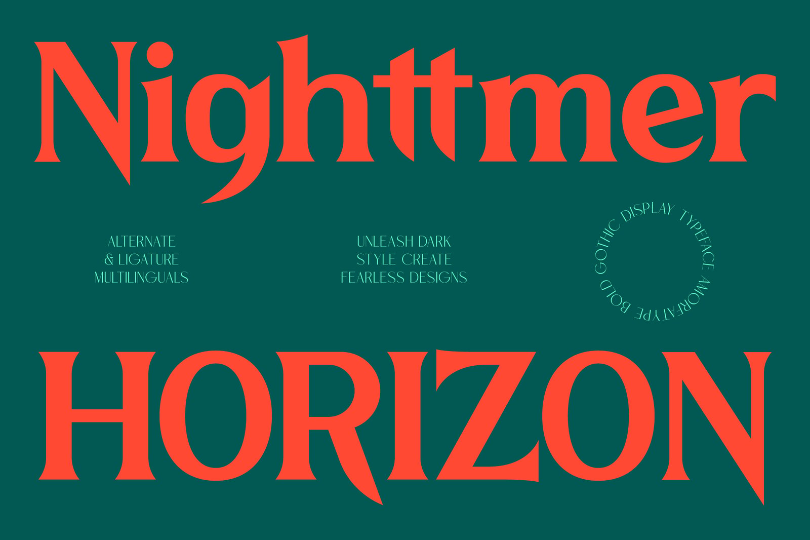 Nighttmer Horizon Bold Gothic