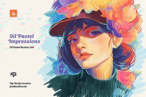 Clip Studio Oil Pastel Brushes - Add-Ons